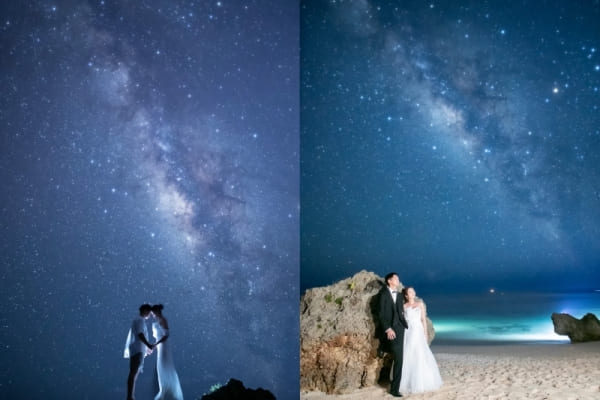 宮古島でのフォトウェディングにおすすめのスタジオ6選:【星空と一緒に撮れるフォトウェディングスタジオ】宮渋Wedding